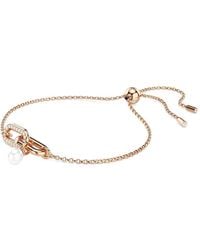 Swarovski - Constella Pearl-Embellished Chain Bracelet - Lyst