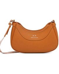 ARMANI EXCHANGE - Logo-Print Pebbled Cross Body Bag - Lyst