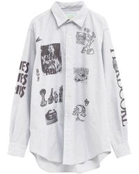 Aries - Striped Cotton Shirt - Lyst