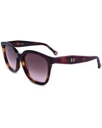 Carolina Herrera - Tortoiseshell-Effect Logo-Plaque Sunglasses - Lyst