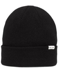 Samsøe & Samsøe - Logo-Patch Ribbed Beanie - Lyst