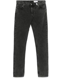 McQueen - Logo-Plaque Jeans - Lyst