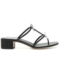Rene Caovilla - Caterina 40Mm Leather Sandals - Lyst
