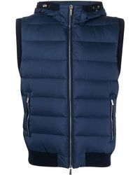Moorer - Quilted-finish Padded Gilet - Lyst