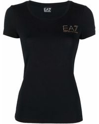EA7 - T-Shirt À Logo Imprimé - Lyst