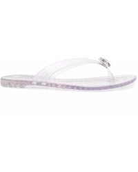 Casadei - Crystal-Embellished Jelly Sandals - Lyst