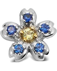 Loquet London - 18K Forget-Me-Not Sapphire Necklace Charm - Lyst