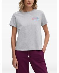 MC2 Saint Barth - Lettering-Embroidered T-Shirt - Lyst