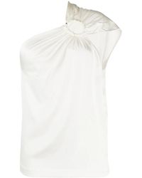 Matériel - One-Shoulder Hoop Blouse - Lyst