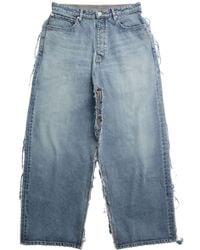 Balenciaga - Panelled Wide-leg Jeans - Lyst