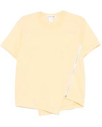 Comme des Garçons - Asymmetric Zip-Detail T-Shirt - Lyst