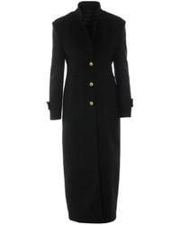 Pinko - Logo-Button Turtleneck Coat - Lyst