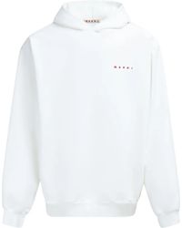 Marni - Embroidered Logo Long Sleeve Sweatshirt - Lyst