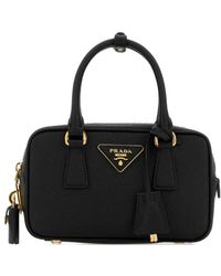 Prada - Mini Galleria Leather Top-Handle Tote Bag - Lyst