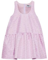 MSGM - Robe Courte À Design Sans Manches - Lyst