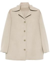 Alberta Ferretti - Chaqueta con cierre de botón y cuello - Lyst