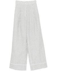 Riviera - Striped-Pattern Pants - Lyst