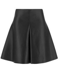 Nude - Trapezoid Flared Midi Skirt - Lyst