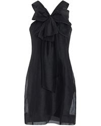 Marie Oliver - Lila Bow-Detailed Mini Dress - Lyst