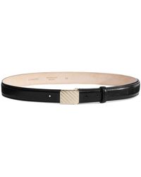 Lemaire - Textured Buckle Leather Belt - Unisex - Calf Leather - Lyst