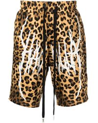 Haculla - Leopard-print Logo Shorts - Lyst