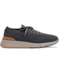 Brunello Cucinelli - Baskets En Daim À Design Sans Lacets - Lyst