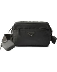 Prada - Zip Pouch Woven Strap Shoulder Bag - Lyst