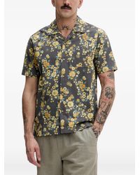 Hurley - Floral-Print Short-Sleeve Shirt - Lyst