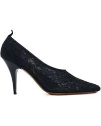 Stella McCartney - 95Mm Square-Toe Lace Pumps - Lyst