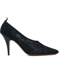Stella McCartney - 95Mm Square-Toe Lace Pumps - Lyst