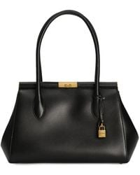 Dolce & Gabbana - Calfskin Handbag With Snap Closure - Lyst