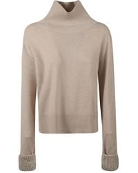 Fabiana Filippi - Trui Met Hoge Hals En Geribbelde Cuffs - Lyst