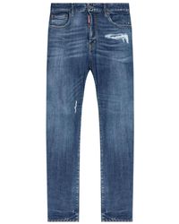 DSquared² - Vaqueros Con Etiqueta Del Logo - Lyst