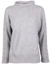 Kangra - Cable-Knit Roll-Neck Sweater - Lyst