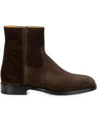 Henderson - Bottines En Daim À Zip Latéral - Lyst