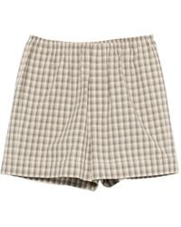 Nanushka - Hira Relaxed Fit Check Shorts - Lyst
