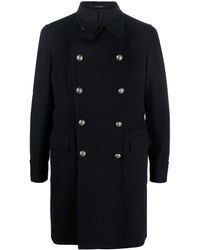 Tagliatore - Double-breasted Wool-blend Peacoat - Lyst