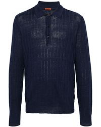 Barena - Ribbed-knit Polo Shirt - Lyst