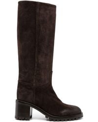 Sartore - 70mm Suede Knee-high Boots - Lyst