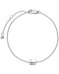 Monica Vinader - Initial E Chain Bracelet - Lyst