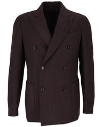 Lardini - Roma Double-Breasted Blazer - Lyst