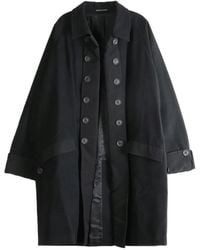 Yohji Yamamoto - Double-Breasted Raglan-Sleeve Jacket - Lyst