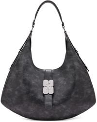 Ganni - Small Kat Flower-Buckle Shoulder Bag - Lyst