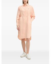 Lacoste - Striped Midi Dress - Lyst