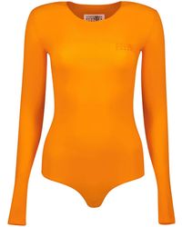 MM6 by Maison Margiela - Numbers-Motif Bodysuit - Lyst