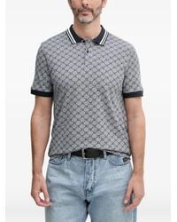 Joop! - Cornflower Jessino Monogram-Print Polo Shirt - Lyst