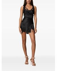 NORINA ST - Robe Courte Riva À Franges - Lyst