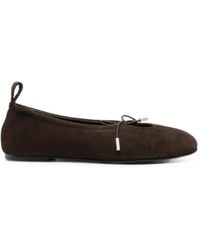 Alohas - Rosalind Bow-Detail Ballet Flats - Lyst