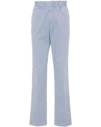 Fendi - Tapered Cotton Trousers - Lyst