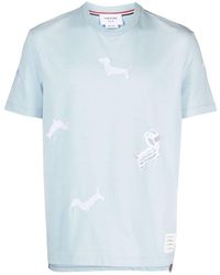 Thom Browne - Camiseta con bordado Dragon Hector - Lyst